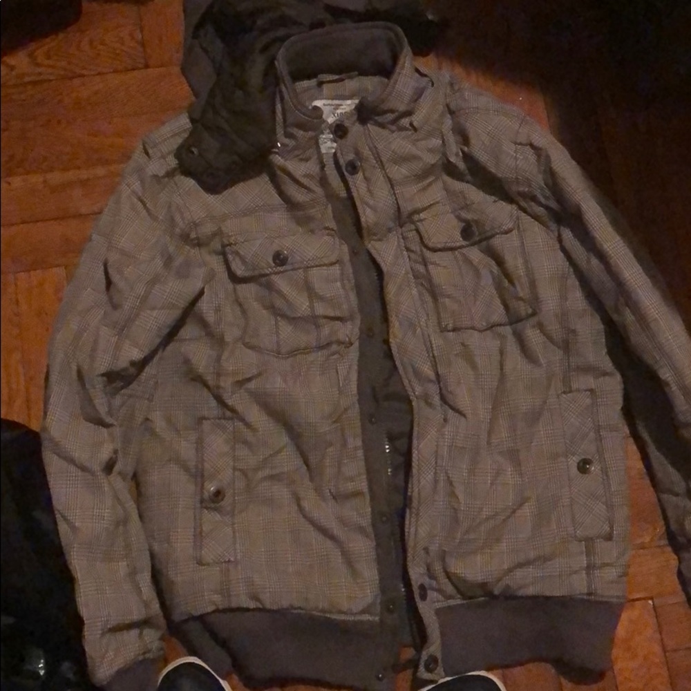 Tan plaid coat
